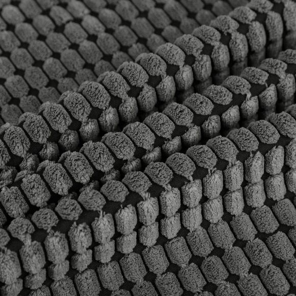 Soft Corduroy Throw Pillow Cover Sofa Cushion Cover 12" x 18" Dark Grey - Picture 6 of 6